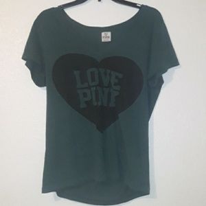 Dark green and black shirt